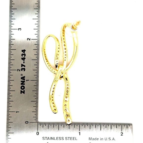 Kendra Scott Bow Cz Earrings - Picture 9 of 10